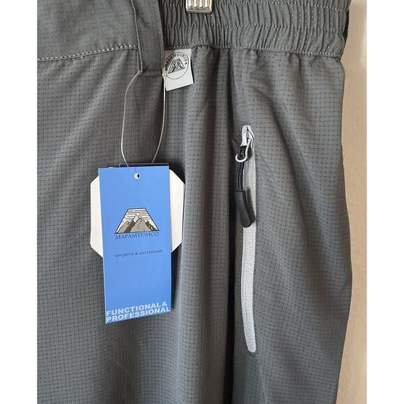 NEW Mapamyumco Gray Crop Lightweight Pants Cropped XXL Quick Dry Outdoor NWT - Picture 4 of 7
